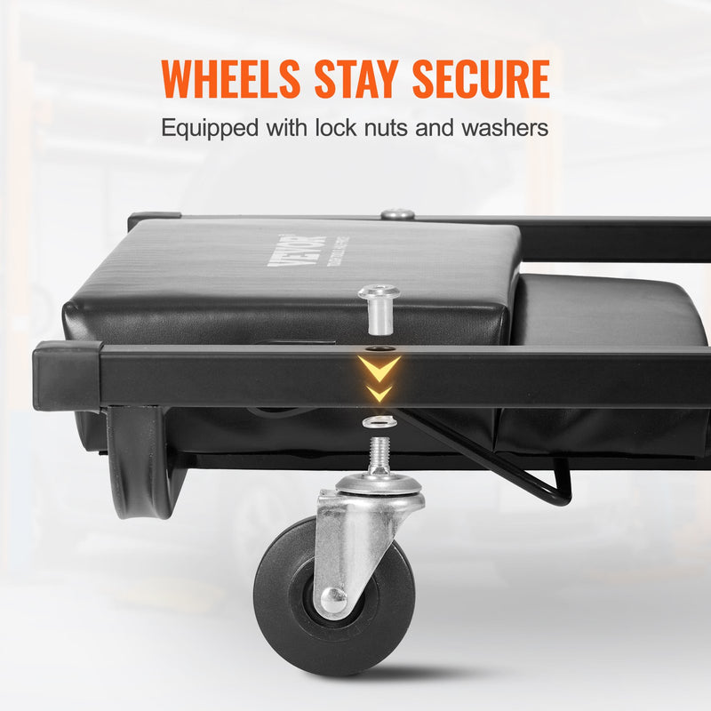 VEVOR mechanic crawler chair 102 cm, 136 kg