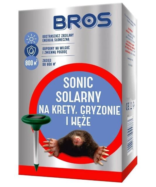 Bros Sonic päikeseenergial põhinev molekuli tõrjuja, koos päikesepatareiga. 1tk UUS Exc.PL