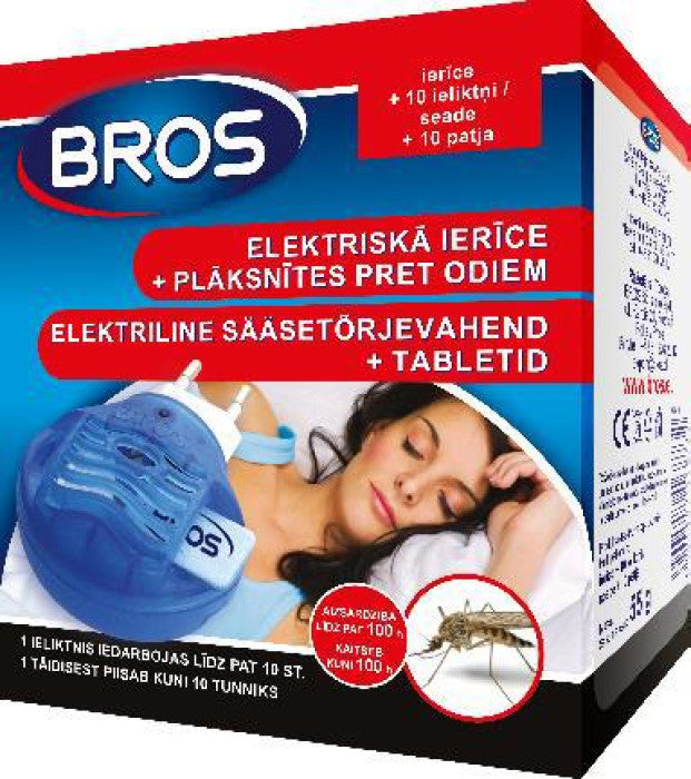 Bros elektr.ierīce+10 ieliktniši pret odiem Izc.PL