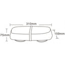 KAMAR LED brīdinājuma bāklampa 315 x 165 mm 42 W 12/24 V IP66 ar 72 LED un magnētisku stiprinājumu