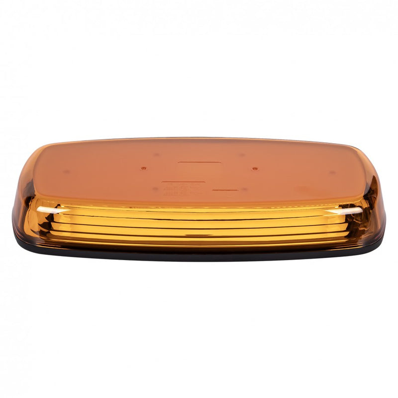 LED oranžā brīdinājuma gaismas josla BLK0032 ar magnētisku stiprinājumu, 38 W, 12/24 V, 305 × 158 mm, R10, R65, IP67