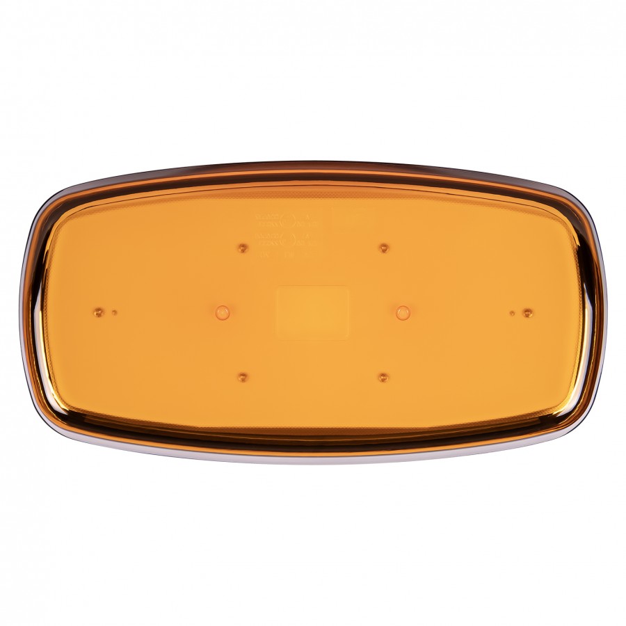 LED oranžā brīdinājuma gaismas josla BLK0032 ar magnētisku stiprinājumu, 38 W, 12/24 V, 305 × 158 mm, R10, R65, IP67