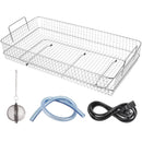 VEVOR 30 l divu frekvenču ultraskaņas tīrītājs ar sildītāju, juvelierizstrādājumu un detaļu tīrīšanas iekārta, piemērota priekšmetiem, brillēm, gredzeniem, protēzēm, ierakstiem un shēmas plāksnēm, 28/40 kHz.