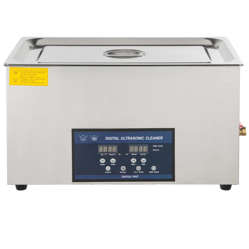 VEVOR 30 l divu frekvenču ultraskaņas tīrītājs ar sildītāju, juvelierizstrādājumu un detaļu tīrīšanas iekārta, piemērota priekšmetiem, brillēm, gredzeniem, protēzēm, ierakstiem un shēmas plāksnēm, 28/40 kHz.