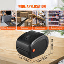 VEVOR termodrukas etiķešu printeris 4×6, 300 DPI, USB/Bluetooth, saderīgs ar Amazon, eBay, Etsy, UPS