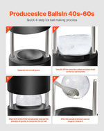 VEVOR Ledus Bumbiņu Veidotājs, 60mm Sfēra