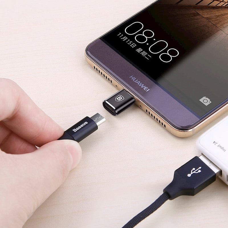 Baseus OTG adapter microUSB - USB-C must