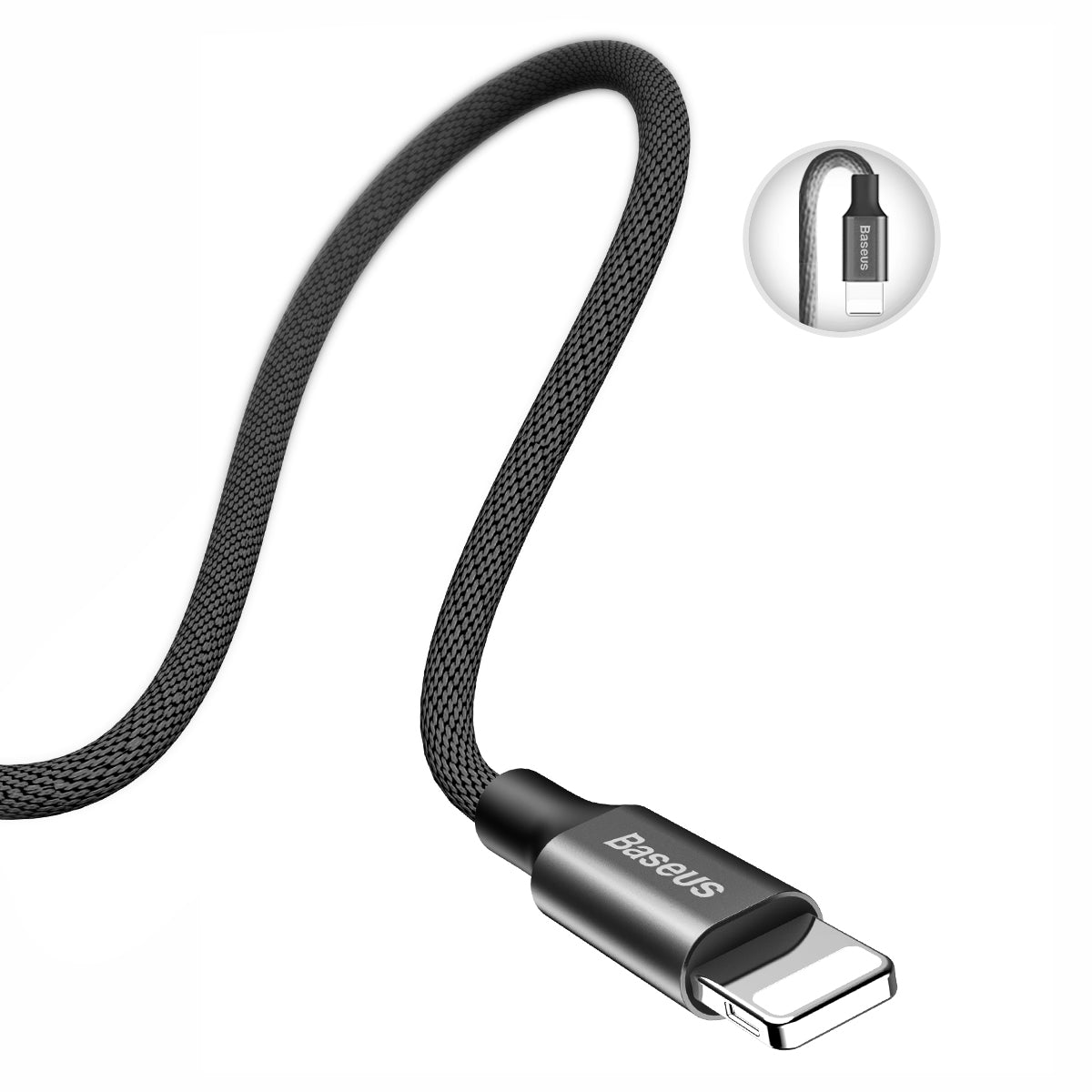 Кабель Baseus Yiven USB–Lightning, 1,2 м, 2 А, черный