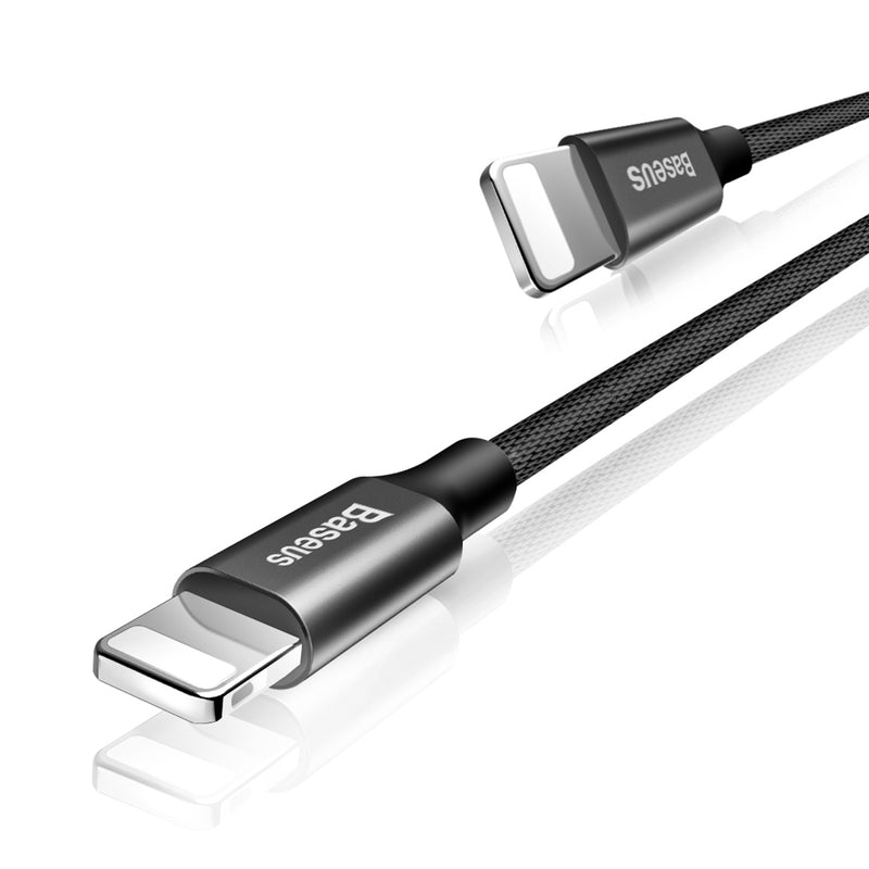 Baseus Yiven USB–Lightning kabelis 1,2 m, 2 A, melns