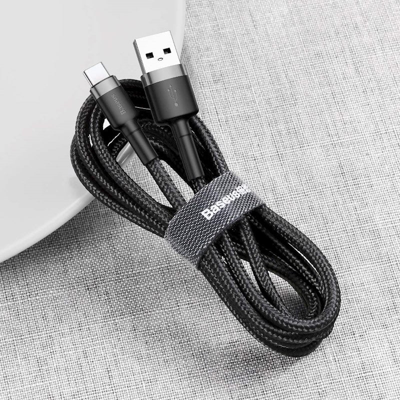 BASEUS 3A 0.5m USB-A. USB-C tipa uzlādes kabelis