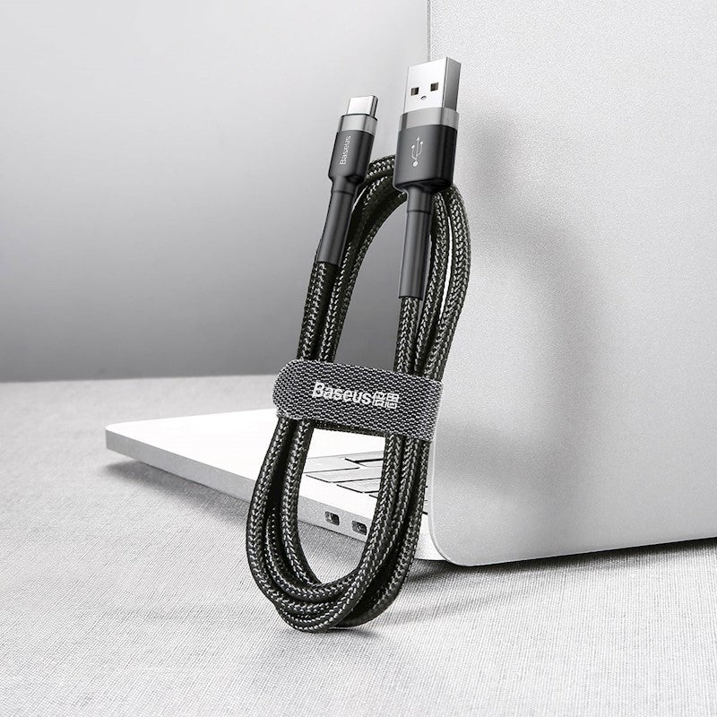 BASEUS 3A 0.5m USB-A. USB-C tipa uzlādes kabelis