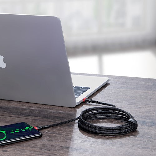 Baseus kaabel Cafule PD USB-C - USB-C 2,0 m 5A punane-must 100W