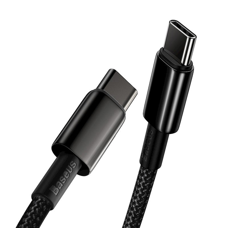 Baseus kabelis Tungsten PD USB-C - USB-C 1,0 m melns 100W