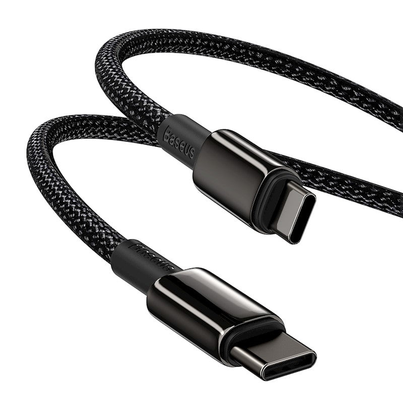 Baseus kabelis Tungsten PD USB-C - USB-C 1,0 m melns 100W