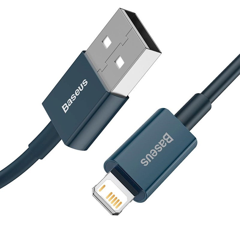 Baseus Superior USB-Lightning kabelis 1 m, 2,4A, zils