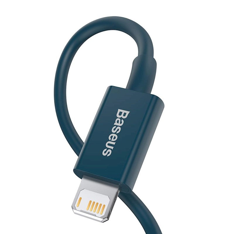 Baseus Superior USB-Lightning kabelis 1 m, 2,4A, zils