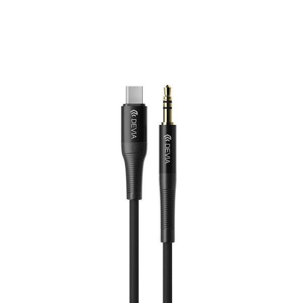 Devia kabeļa audio Ipure EC620 ligzda 3,5 mm - USB-C 1m melns