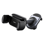 Baseus T-Space Car Holder, black, ventilation grille, solar