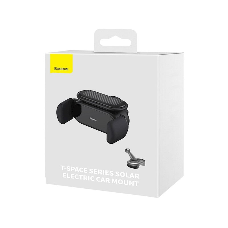 Baseus T-Space Car Holder, black, ventilation grille, solar