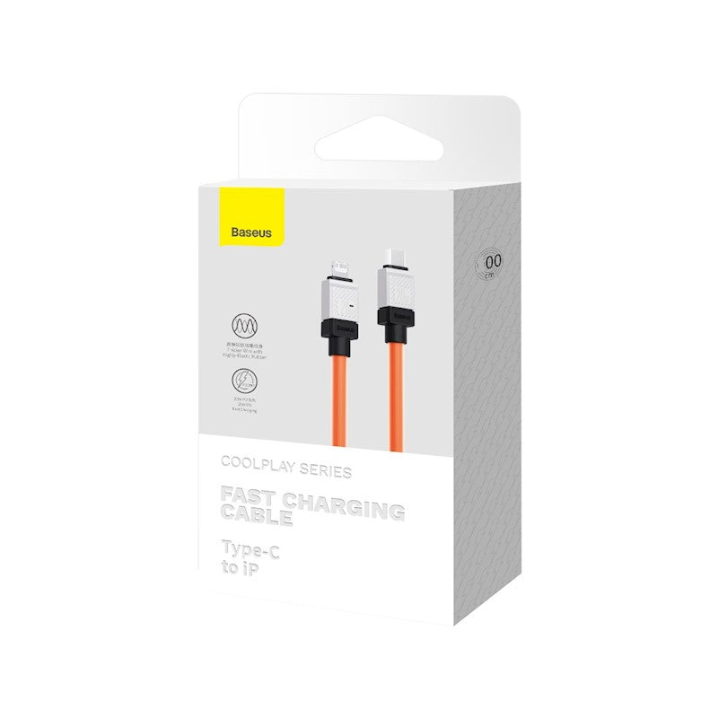 Baseus kabelis CoolPlay USB-C - Lightning 2m 20W oranžs