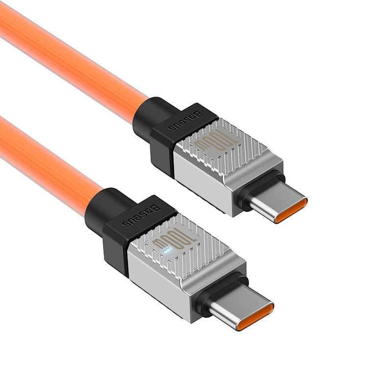 Baseus kabelis CoolPlay USB-C - USB-C 2m 100W oranžs