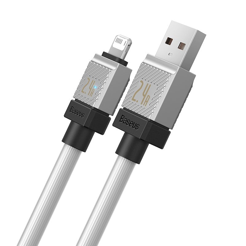Baseus kabelis CoolPlay USB - Lightning 2m 2,4A balts