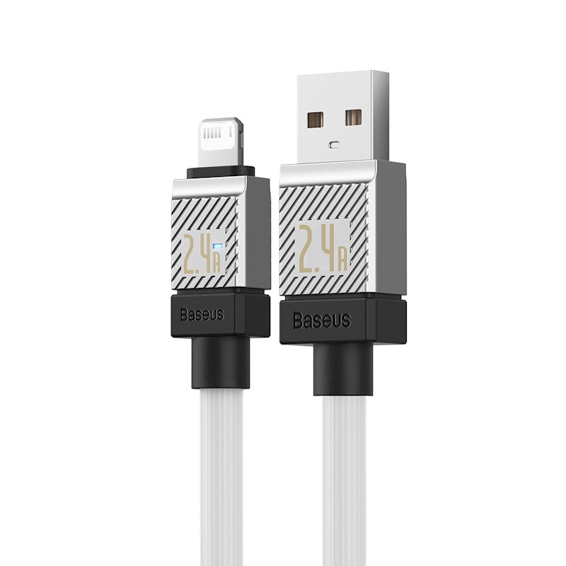 Baseus kabelis CoolPlay USB - Lightning 2m 2,4A balts
