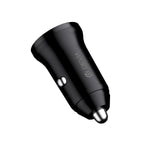 Devia Smart Mini auto lādētājs, 30W, USB-A+USB-C, PD/QC 3.0, melns