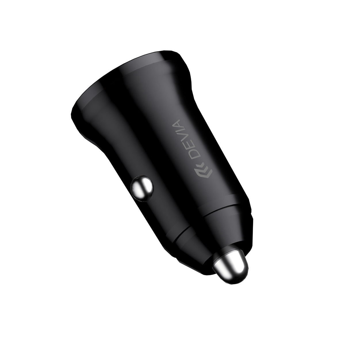 Devia Smart Mini auto lādētājs, 30W, USB-A+USB-C, PD/QC 3.0, melns