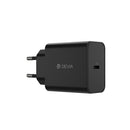 Devia Rocket PD sienas lādētājs ar 1 USB-C pieslēgvietu un USB-C–USB-C kabeli, 45 W, melns