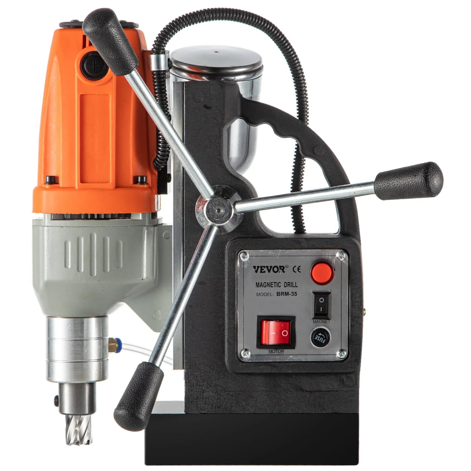 VEVOR 980 W magnētiskā urbjmašīna 220–240 V, metāla urbjmašīna ar 680 apgr./min., daudzfunkcionāla 35 mm serdeņa urbšanas un vītņgriešanas mašīna