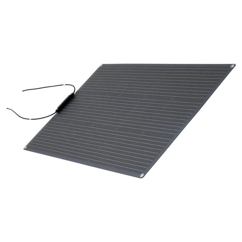 VEVOR elastīgs saules panelis 100 W, daļēji elastīgs lokāms monokristāliskais saules panelis ar 23 % efektivitāti, autonomais lādētājs ar MC4 savienojumu, IP67 ūdensizturīgs, paredzēts jūras transportam, kemperiem, automašīnām un izliektām virsmām