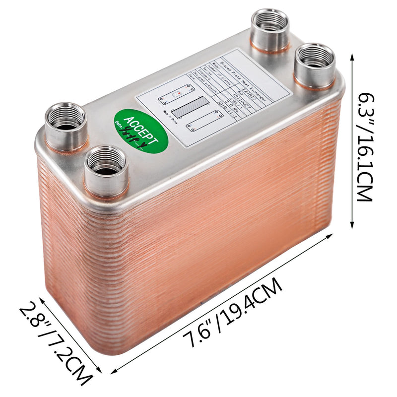 Теплообменник Паяный пластинчатый теплообменник - 60 Пластинчатый теплообменник для отопления