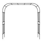 VEVOR dārza arka kāpjošiem augiem 240 × 250 × 40 cm, metāla pergolas arka ar zemes mietiem, izturīga dārza arka ar režģi augiem, viegli saliekama dekoratīva arka dārzam, pagalmam, kāzām un svinībām