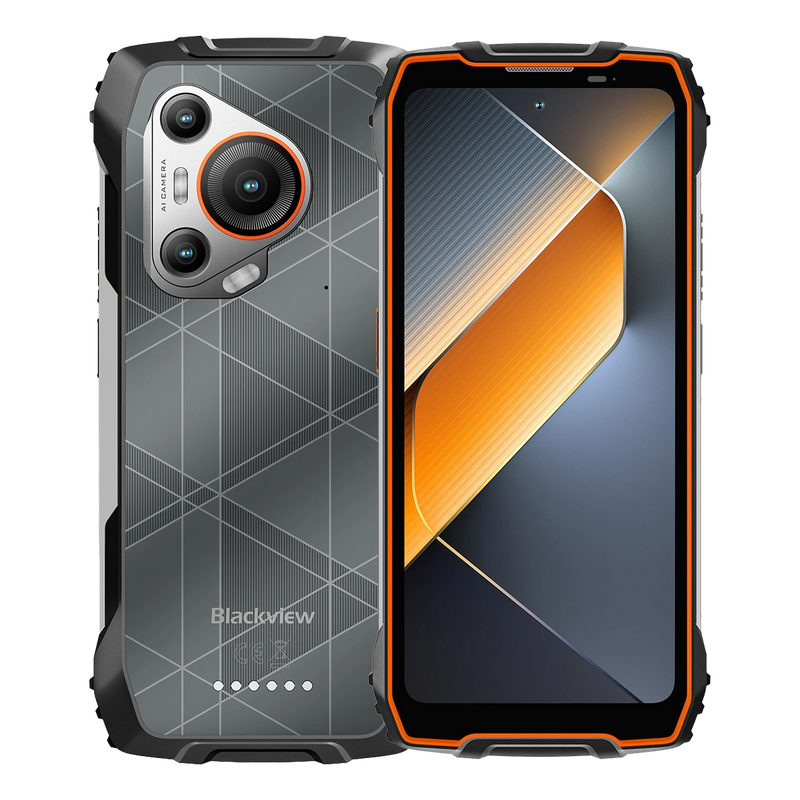 Blackview BL7000 Pro 5G izturīgs viedtālrunis, 17,2 cm FHD+ IPS 120 Hz, 8 GB RAM, 256 GB, 50 MP + 20 MP nakts redzamības kamera, 7500 mAh, Android 16, melns