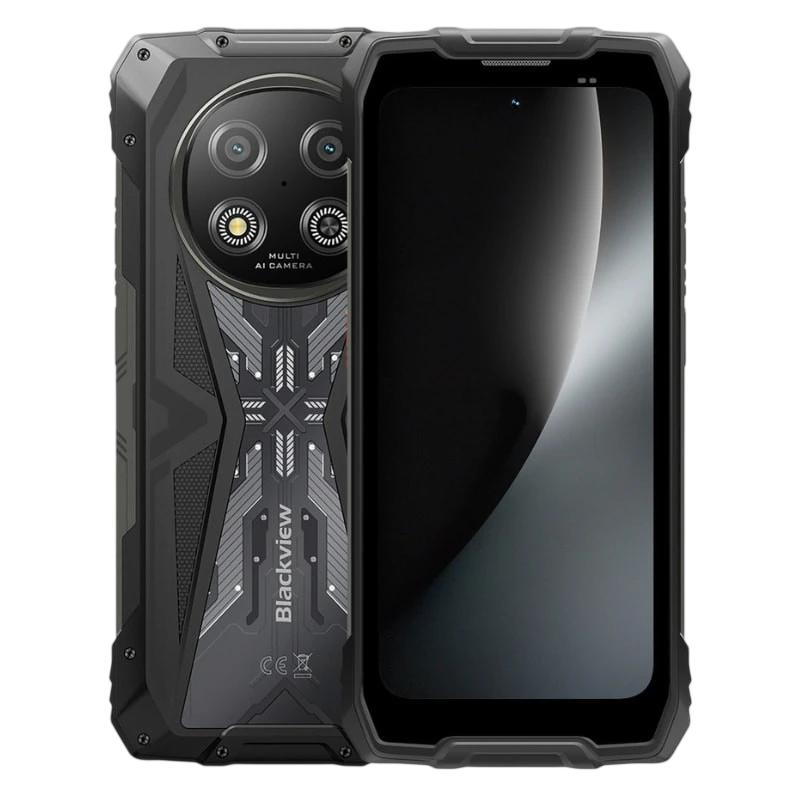 Blackview ROCK 2 5G izturīgs viedtālrunis, 16,9 cm HD+ IPS 120 Hz, 12 GB RAM, 256 GB, 16 MP kamera, 15 000 mAh, IP68/IP69K, Android 16, melns