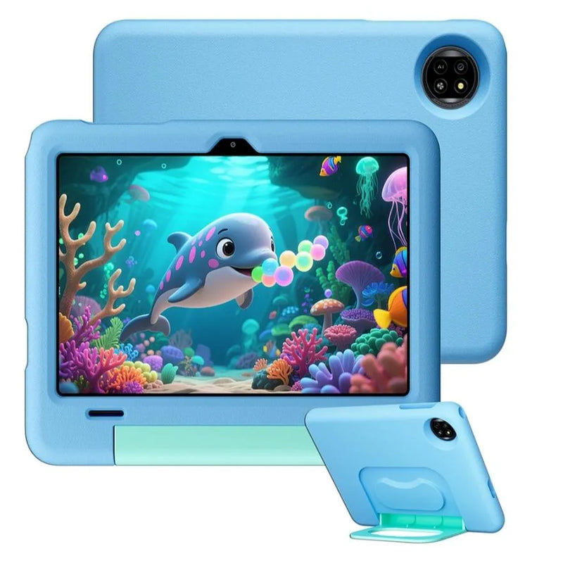 Blackview Tab 20 Kids bērnu planšetdators, 25,7 cm HD+ IPS, 4 GB RAM, 64 GB, Wi-Fi 5, 6600 mAh, Android 15, Bubble Blue