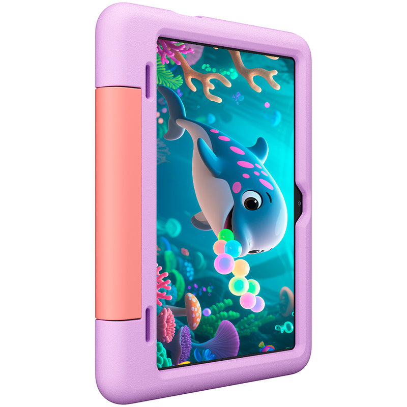 Blackview Tab 20 Kids bērnu planšetdators, 25,7 cm HD+ IPS, 4 GB RAM, 64 GB, Wi-Fi 5, 6600 mAh, Android 15, Unicorn Purple