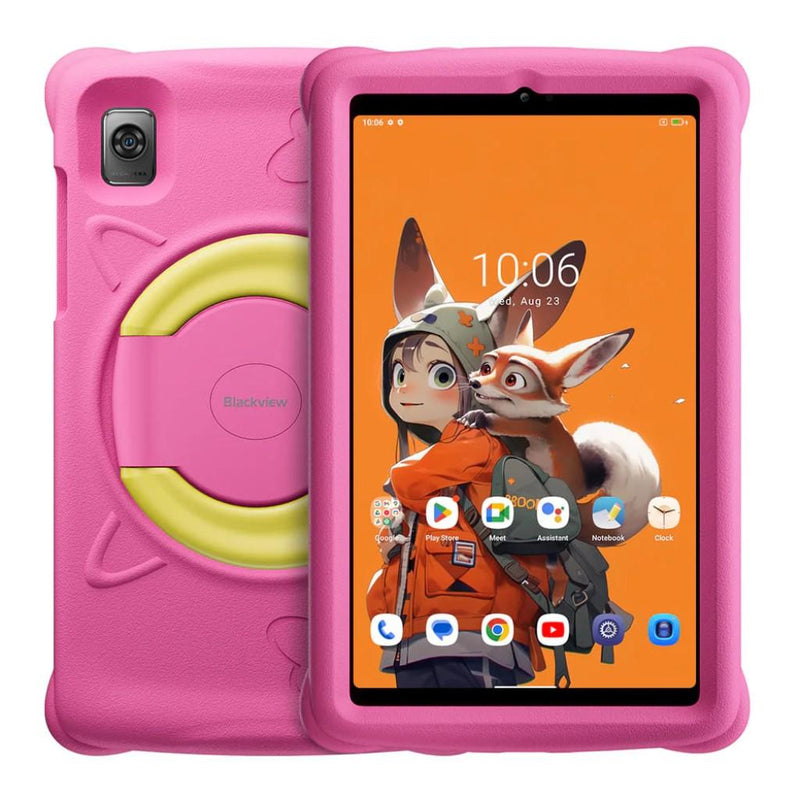Blackview Tab 60 Pro Kids LTE bērnu planšetdators, 25,7 cm HD+ IPS 60 Hz, 4 GB RAM, 128 GB, 4G LTE, 7700 mAh, Android 15, Rose Pink