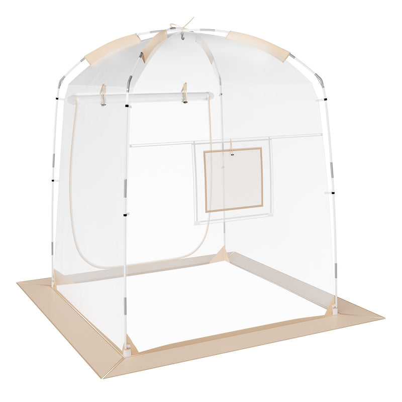 VEVOR 1.27 x 1.27 x 1.6 m dome sports tent - weatherproof, suitable for 1 person, transparent