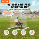 VEVOR 1.27 x 1.27 x 1.6 m dome sports tent - weatherproof, suitable for 1 person, transparent