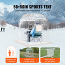 VEVOR 1.27 x 1.27 x 1.6 m dome sports tent - weatherproof, suitable for 1 person, transparent