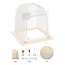 VEVOR 1.27 x 1.27 x 1.6 m dome sports tent - weatherproof, suitable for 1 person, transparent