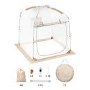 VEVOR  180 cm x 180 cm  kupolveida sporta telts – laikapstākļu izturīga, piemērota 2-4 cilvēkiem, caurspīdīga