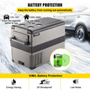 45L VEVOR 45W automašīnas ledusskapis/saldētava, ideāls risinājums automašīnām, kravas automašīnām, treileriem, laivām, kā arī lietošanai mājās vai āra aktivitātēs, piemēram, ceļojumos, makšķerēšanā un kempingā.