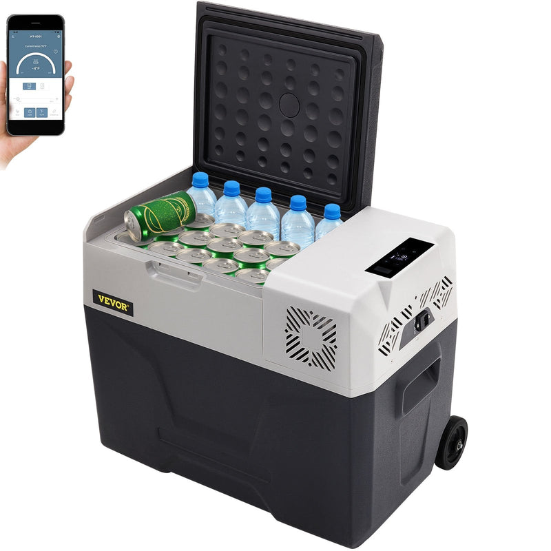 30L VEVOR automašīnas ledusskapis/saldētava, ideāls risinājums automašīnām, kravas automašīnām, treileriem, laivām, kā arī lietošanai mājās vai āra aktivitātēs, piemēram, ceļojumos, makšķerēšanā un kempingā.