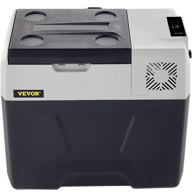 40L VEVOR automašīnas ledusskapis/saldētava, ideāls risinājums automašīnām, kravas automašīnām, treileriem, laivām, kā arī lietošanai mājās vai āra aktivitātēs, piemēram, ceļojumos, makšķerēšanā un kempingā.