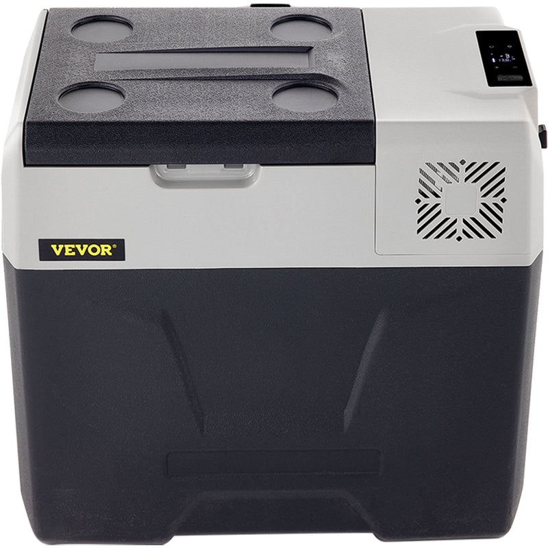 50L VEVOR automašīnas ledusskapis/saldētava 50L, ideāls risinājums automašīnām, kravas automašīnām, treileriem, laivām, kā arī lietošanai mājās vai āra aktivitātēs, piemēram, ceļojumos, makšķerēšanā un kempingā.