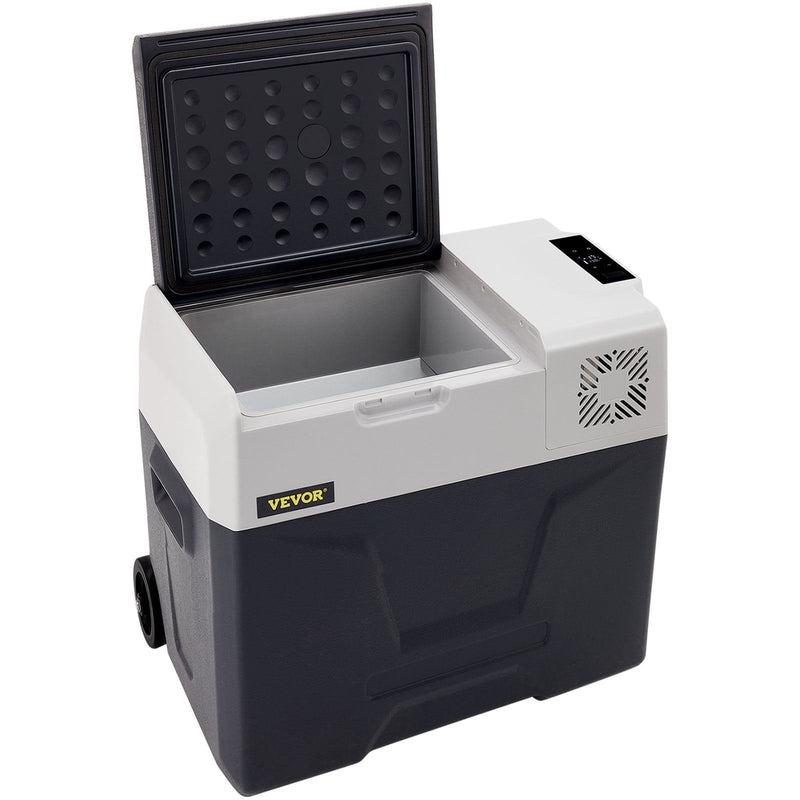 50L VEVOR automašīnas ledusskapis/saldētava 50L, ideāls risinājums automašīnām, kravas automašīnām, treileriem, laivām, kā arī lietošanai mājās vai āra aktivitātēs, piemēram, ceļojumos, makšķerēšanā un kempingā.