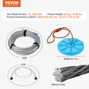 VEVOR zipline komplekts bērniem un pieaugušajiem, 30,48 m trošu nobrauciens līdz 227 kg, ātra uzstādīšana pagalmā, nerūsējošā tērauda trose ar atsperu bremzi, drošības josta un sēdeklis